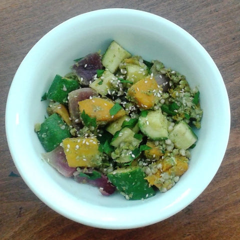 Pesto Pumpkin and Buckwheat with Greens *NEW Veg option